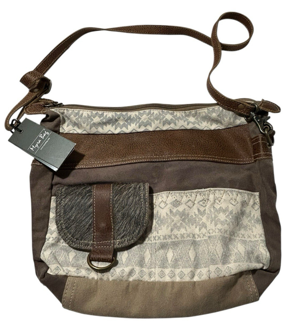 MYRA BAG-TRIBE STRIP SHOULDER CROSSBODY HANDBAG PURSE UP CYCLED ECO-FRIENDLY NWT